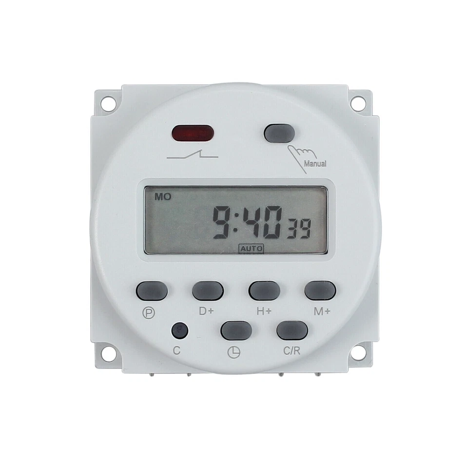 Digitale~Zeitschaltuhren DC/AC 12V 16A LCD Display Programmierbar Timer Schalter - Bild 4 von 4