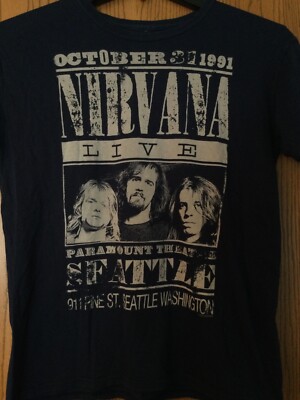 Nirvana - Paramount Theatre - Seattle 10/31/91 - 2009 Blue Shirt- Six Fifty One