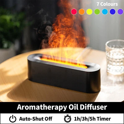 Aromatherapy Diffuser 3 Timer LED Ultrasonic Air Humidifier Purifier 7 Colours - image 1 of 4
