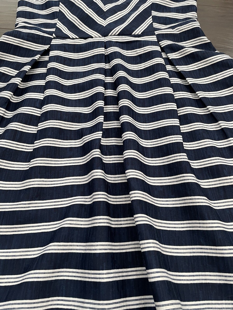 knee length dresses for ladies Navy Stripe Knit Mini Dress  Mint Velvet