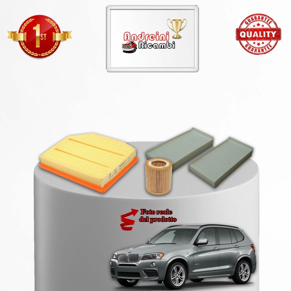 Set Service 3 Filter BMW X3 F25 18I 125KW 170CV Von 2014->-image