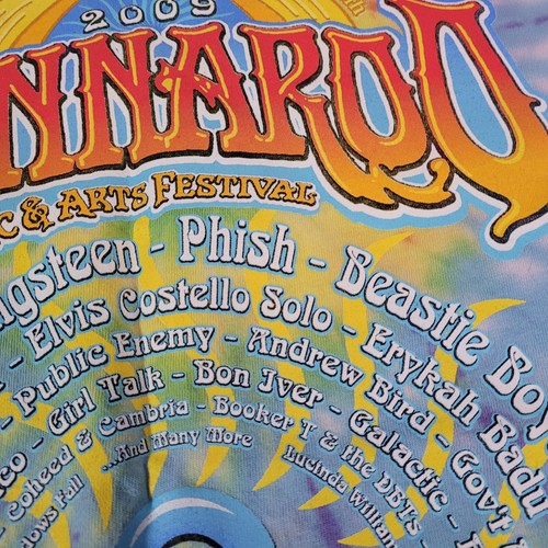 Bonnaroo 2009 Medium Tie Dye Concert T-shirt Tour Music Festival Phish NIN Snoop - Picture 8 of 8