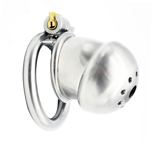 Cage de chasteté pour hommes Cage de chasteté en acier inoxydable Lock Bondage - Photo 10/20