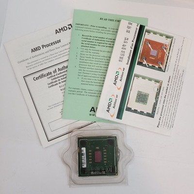 AMD Athlon XP 2600+ CPU Processor AXDA2600DKV4D AQYHA Socket A Barton Core Vtg