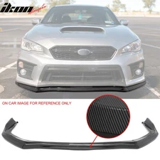 Fits 15-21 Subaru WRX STI Front Bumper Lip 3PC CS Style Carbon Fiber Print Kit