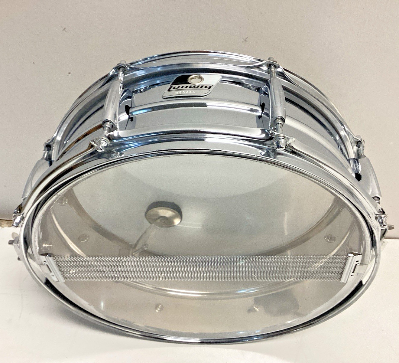 Ludwig 14" Metal Rocker Snare Drum with Black White Badge # 863423