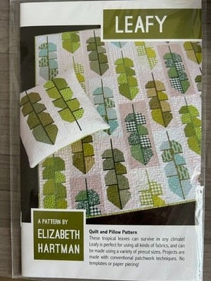 LEAFY QUILT AND PILLOW PATTERN - ELIZABETH HARTMAN