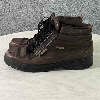 Mephisto Boots Mens 13 Brown Leather Sierra Gore Tex Lace Up Ankle Portugal
