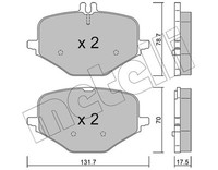 Metelli BremsbeläGe Bremsbelagsatz FüR Mercedes-Benz G-Klasse W463