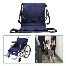 Blue Patient Transfer Wheelchair Seat Cushion Lift Stair Slide Board Safety Pad