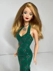 2000 Barbie Holiday Surprise Vintage Doll Green Dress Christmas Y2k Xmas Mattel