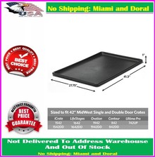 Replacement Pan Dog Crate Cage Tray Dogs Kennel Floor Leak Proof No Odor 42 Inch