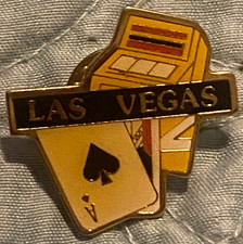 Vintage Las Vegas Slot Machine Ace of Spades hat Pin