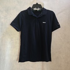 Hugo Boss Polo Shirt Mens Size Large Black Paule 150th St Andrews Slim Fit