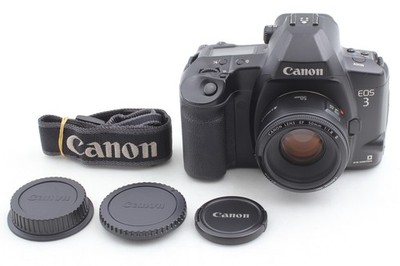 [N NEUWERTIG+++ mit Riemen] Canon EOS 3 analoge Kleinbildkamera EF 50mm...