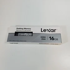 Lexar LD4AU016G-R2666U 16GB PC4-21300 DDR4-2666MHz DIMM Dual Rank Memory Module