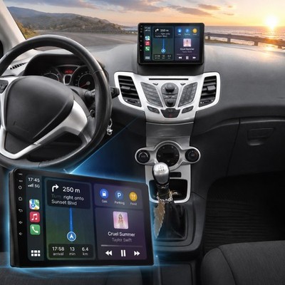 For 2009-2014 Ford Fiesta Autoradio WLAN Carplay BT Android 64GB 128GB DAB KAM