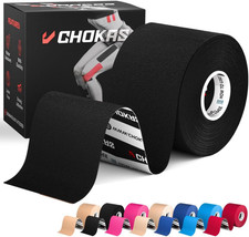 CHOKAS Kinesiology Tape 5M Roll, Elastic Therapeutic Sports Tape for Shoulder,An 1.62 per metre