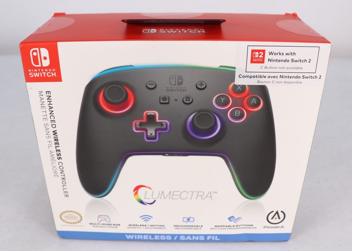 Nintendo Switch / Switch 2 PowerA Lumectra RGB Enhanced Wireless Controller New