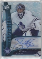 2009-10 Upper Deck Trilogy Ice Scripts Justin Pogge #IS-JP Auto 0af