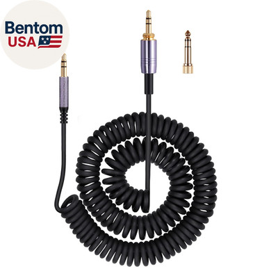 Solo4 Cord Coiled Audio Cable Replacement for Dre Beats Studio3 / Studio Pro/Sol
