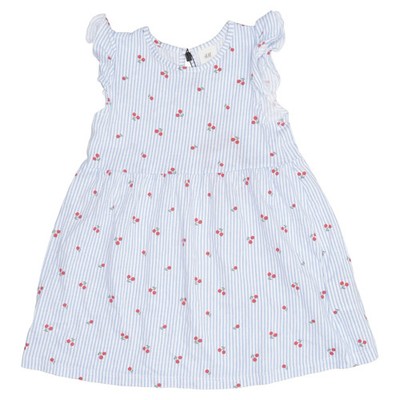 H&M, Kleid, Größe: 80, Blau/Mehrfarbig, Baumwolle, Sonstiges, Mädchen #n6d