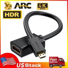 Micro HDMI cable 4K 60Hz Bi-direction HDMI to Micro HDMI 2.0 Cable Adapter 20CM