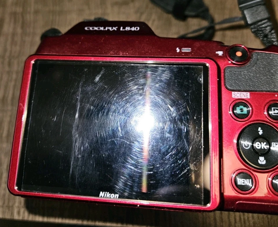 Nikon COOLPIX L840 16 MP Digital Compact Camera - Red, Camera Only - Image 3 of 3