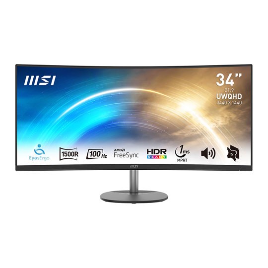 Msi Pro Mp341cq - 86.4Cm (34") - 3440 X 1440 Pixels Ultrawide Qhd Monitor - Image 2