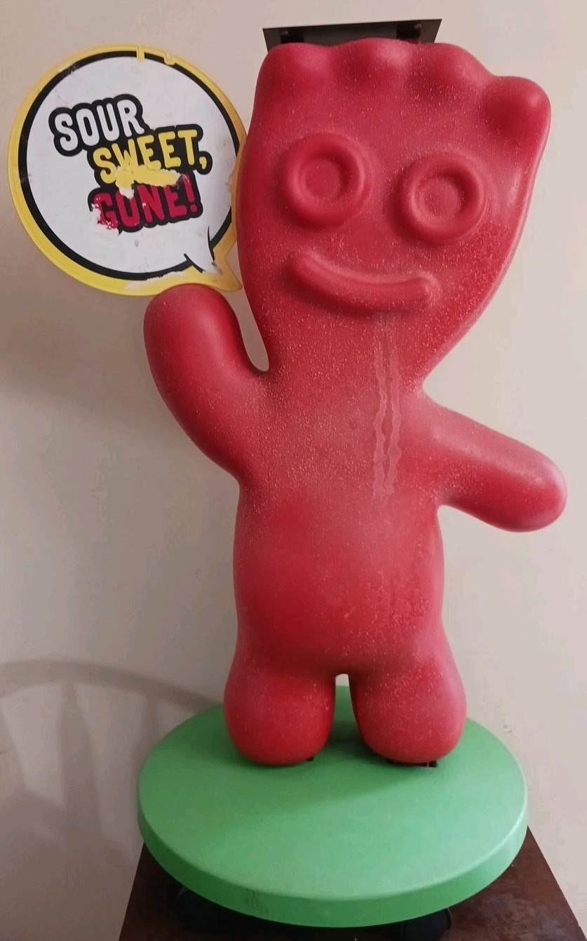 Sour Patch Kids Character Candy Store Display W/ Rolling Wheels NO Storage Tray