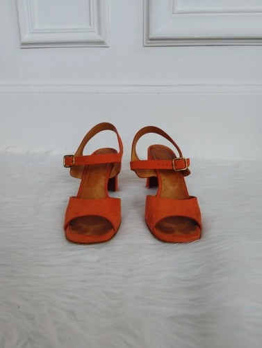 Escarpins/sandales à bride orange et marron chie mihara 38 - Imagen 2 de 8