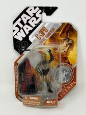 Star Wars Saga Legends - C-3PO with Battle Droid Head 3.75 Figure with Silver Co