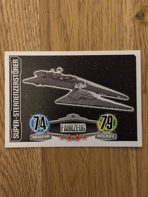 Topps Force Attax Movie Serie 2 Star Wars Super-Sternzerstörer Nr. 51 2011/2012