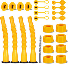 Gas Can Spout Replacement, 4-Kit Gas Can Nozzles Old Style Easy to Install, No-S