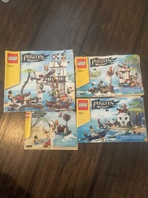 LEGO Pirates 2015 4 Sets + Manuals *MISSING PARTS* *NO BOX* READ DESCRIPTION