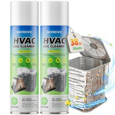 BERlOVE Foaming AC Coil Cleaner: 38oz for Evaporators  Condensers
