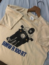 NOS! vintage 80s BMW R 100 RT Motorcycle Single Stitch SOFT THIN biker T Shirt S