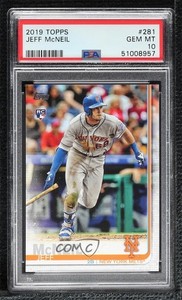 2019 Topps Jeff McNeil #281 PSA 10 GEM MT Rookie RC