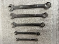 Craftsman Tools Usa Combination Wrench Set Va Sae Lot Of 5 1132-1116