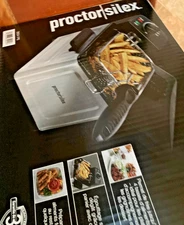 Proctor Silex Deep Fryer w Frying Basket 1 to 4 Servings 1.5 Liter Model 35041PS