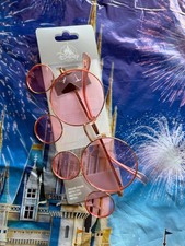 2025 Disney Parks Mickey Mouse Ear Shaped Sunglasses Rose Pink Lenses New