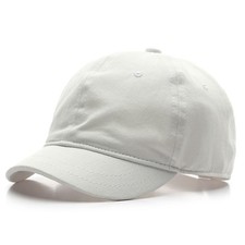 Short Brim Unconstructed Soft Cotton Plain Baseball Cap Adjustable Washed Low...