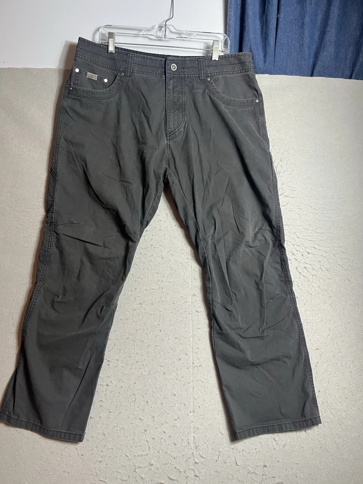 Kuhl Revolvr Pants Mens 38x29 Gray Hiking Outdoor Stretch Patina Dye Utility
