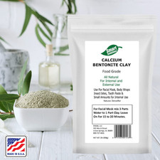 Calcium Bentonite Clay, 2 Lb Pure Indian Healing Clay - All Natural for Exter...