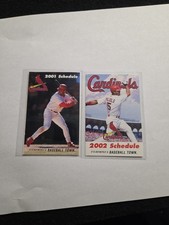 ST. LOUIS CARDINALS, 2001 SEASON SCHEDULE WITH 2002 Albert Pujols Nice!