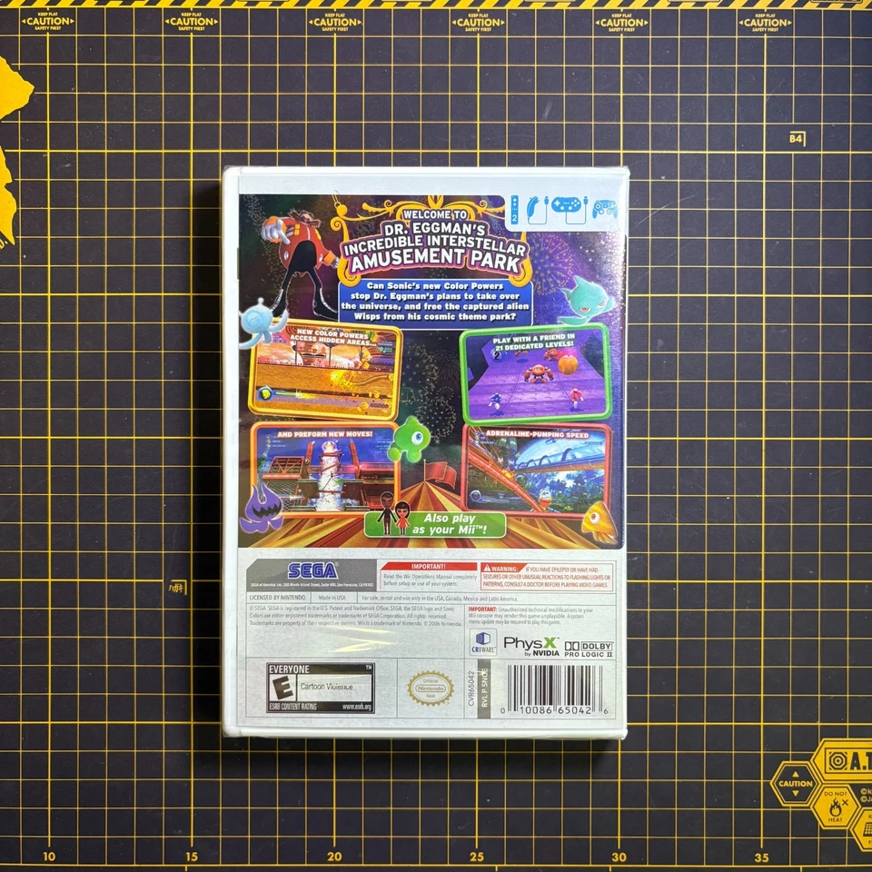 Sonic Colors Nintendo Wii US Version Brand New Factory SEALED - Image 2 of 4