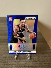 2013-14 Panini Prizm Allen Crabbe Blue Prizm Rookie Autograph #15 Blazers 02/99