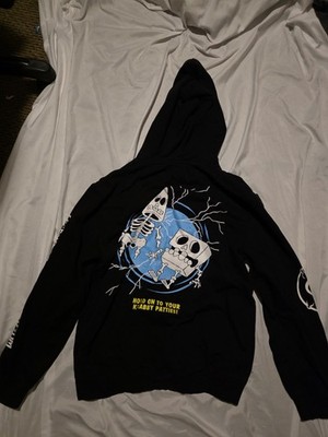 SpongeBob SquarePants Scaredy Pants Hoodie Black M Nickelodeon