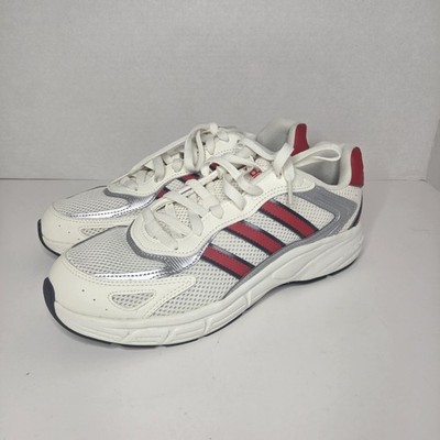 adidas Men's Eclyptix 2000 Sneaker, White/Red/Silver, 9