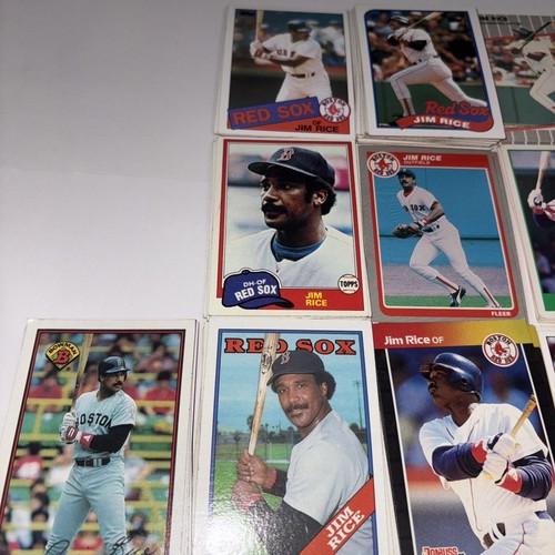 JIM RICE - Huge - 283 card lot! Topps-Donruss+! RED SOX! HOF! - Picture 8 of 11